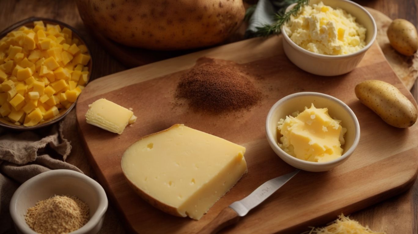 Ingredients for Baked Potatoes with Cheese - How to Bake a Potato With Cheese? 