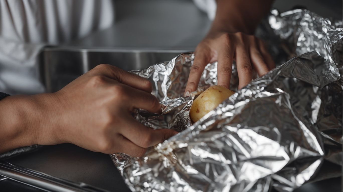 Wrapping the Potatoes in Foil - How to Bake a Potato With Foil? 