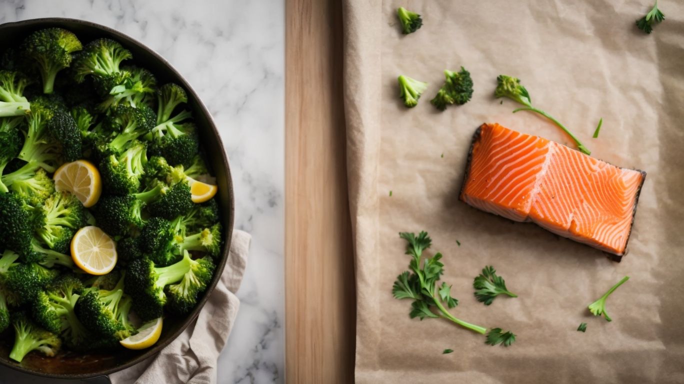 Steps to Bake Salmon with Broccoli - How to Bake Salmon With Broccoli? 
