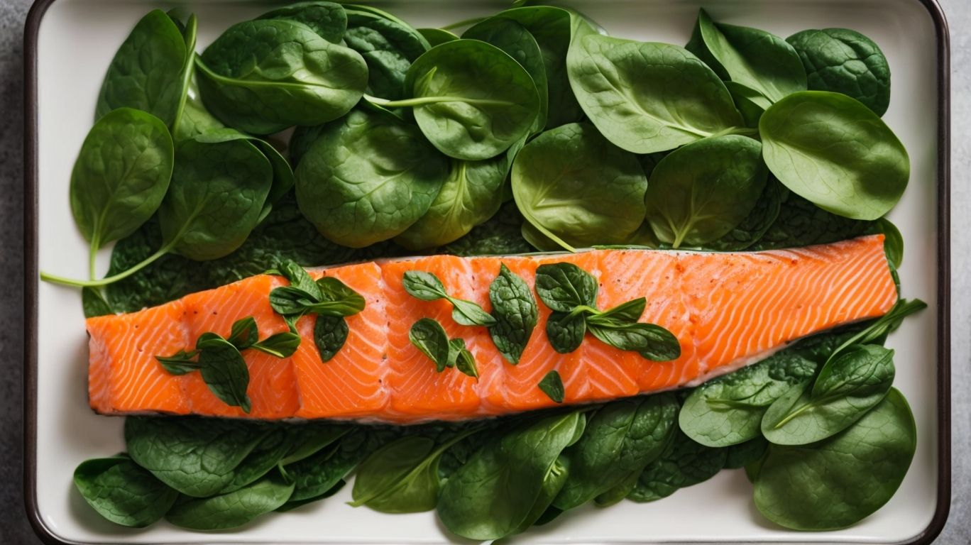 How to Bake Salmon With Spinach?