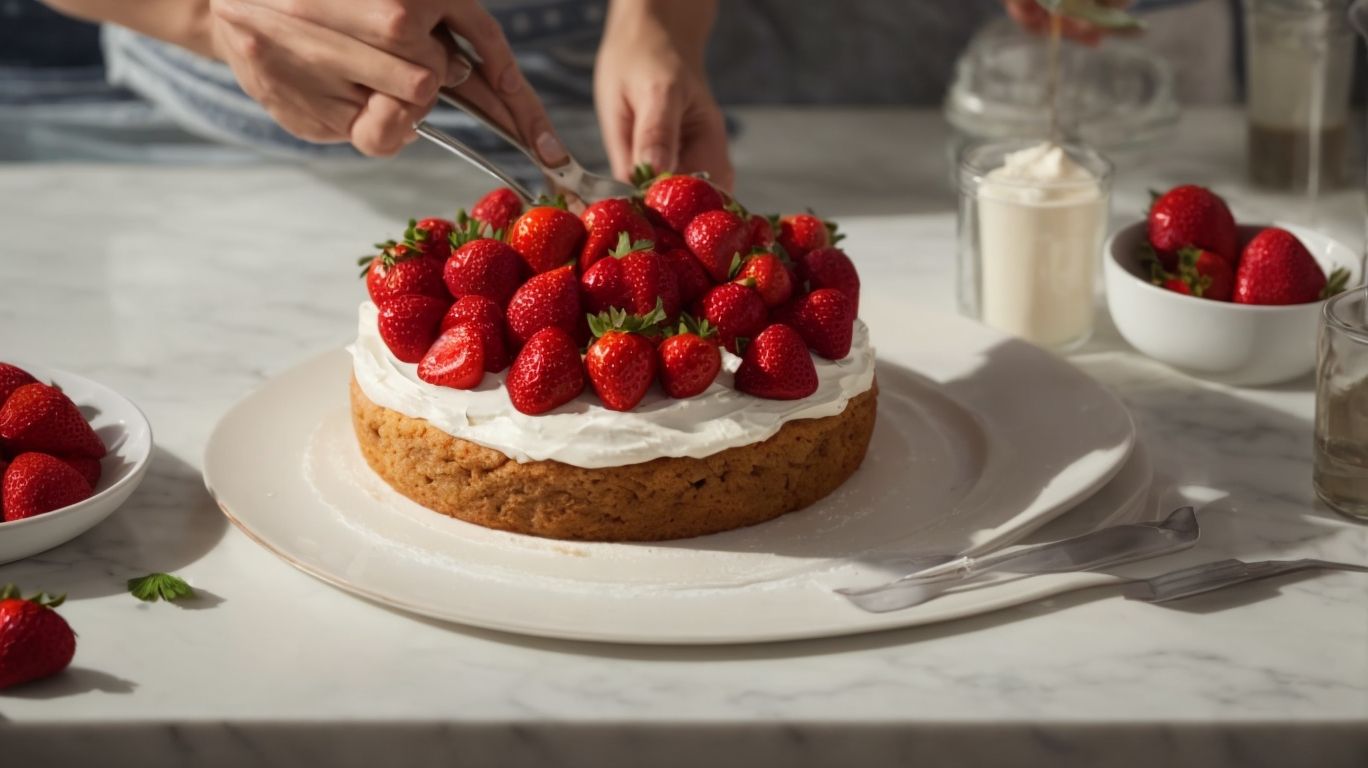 How to Bake Strawberries Into a Cake?