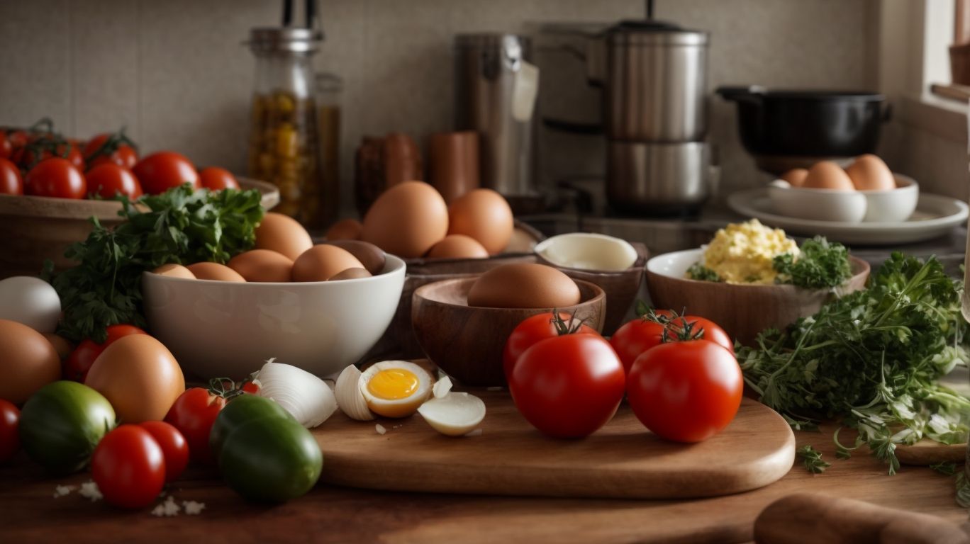 Ingredients for Eggs with Tomatoes and Onions - How to Cook Eggs With Tomatoes and Onions? 