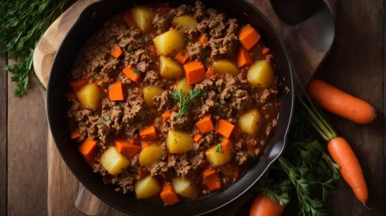How to Cook Mince Meat With Potatoes and Carrots?