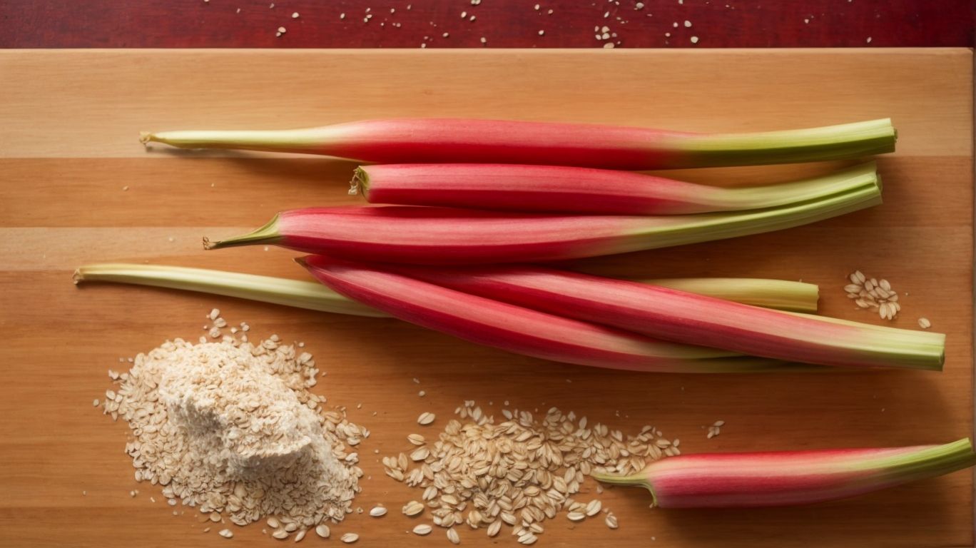 Ingredients for Rhubarb Crumble - How to Cook Rhubarb for Crumble? 