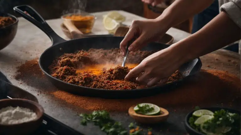 How to Cook Taco Seasoning Into Meat?
