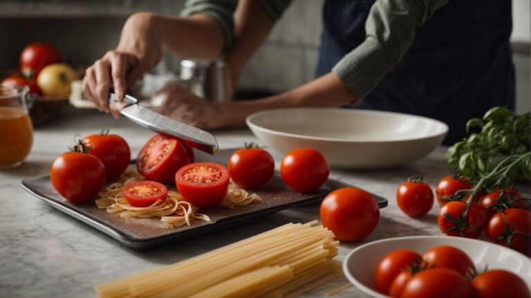 How to Cook Tomatoes Into Pasta?