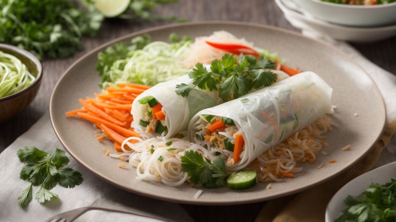 Serving and Enjoying the Vermicelli Noodles and Rice Paper Rolls - How to Cook Vermicelli Noodles for Rice Paper Rolls? 